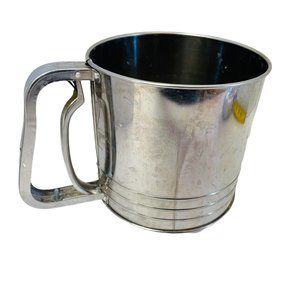 Vintage  RETRO 1950’s Flower Sifter KITCHEN ANDROCK Hand Sifter 3 Screen Layer